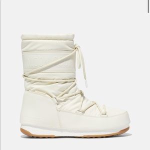 MOON BOOT PROTECHT MID CREAM RUBBER BOOTS